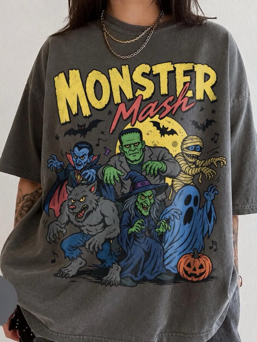 Pepper comfort color Monster Mash Graphic Tee
